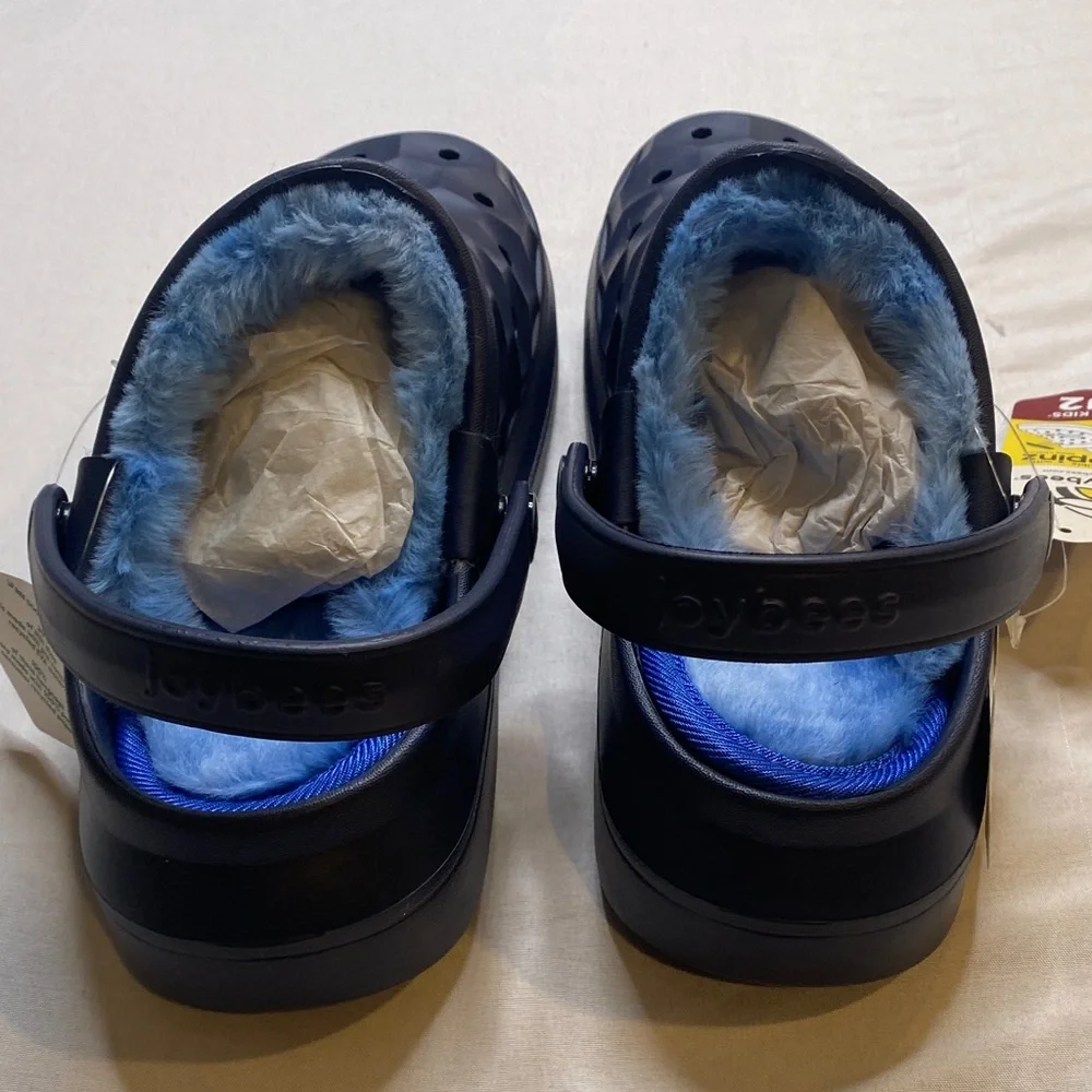KIDS'‎ VARSITY LINED CLOGS WITH POPINZ  Navy. Multiple sizes